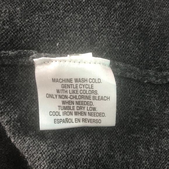 Style & Co. Cowl Neck Tunic Sweater Size M Charcoal Oversized - Picture 11 of 12